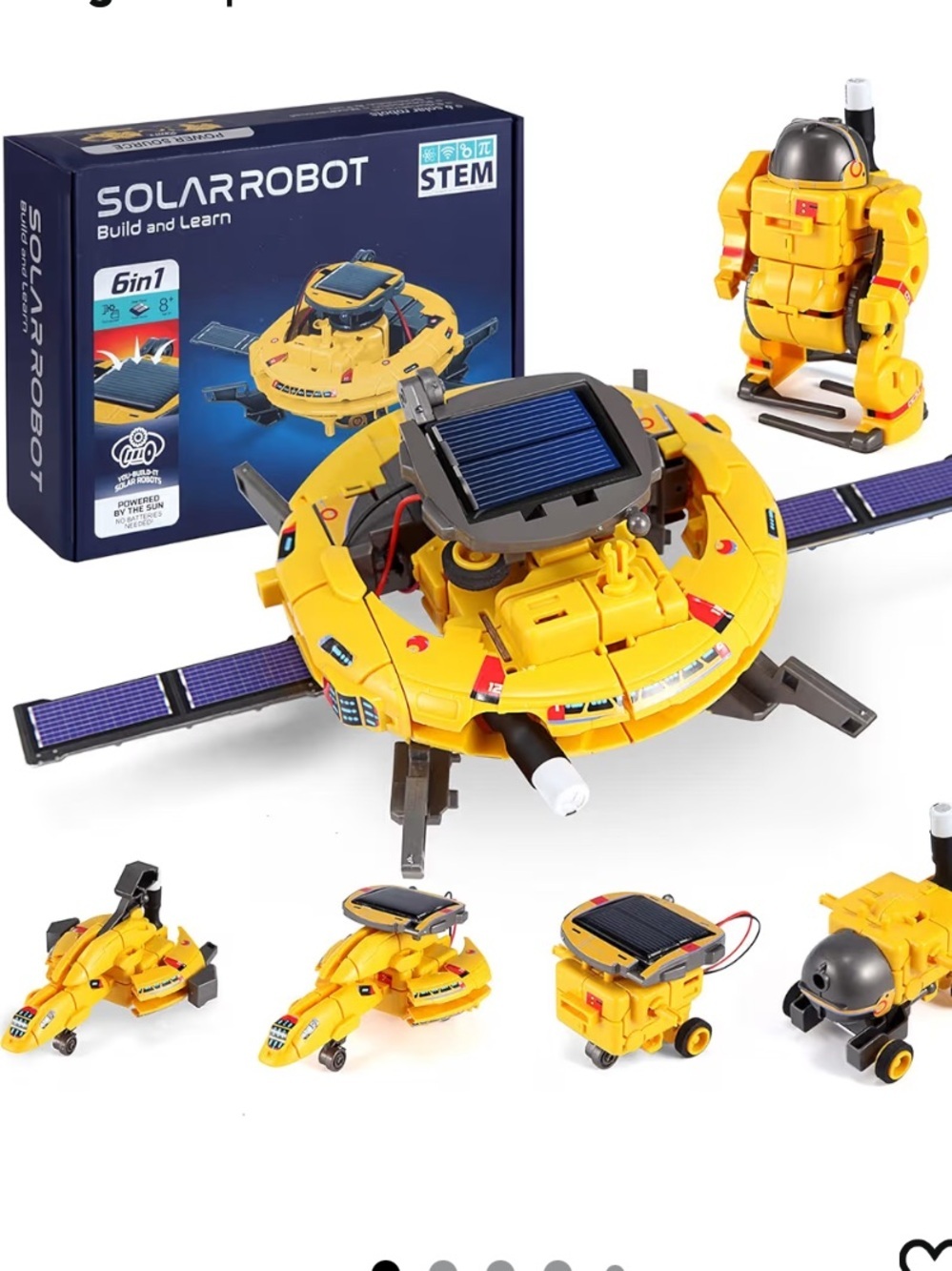STEM Projects for Kids Age 8-12, Science Kits Boys, Solar Robot Space 005
